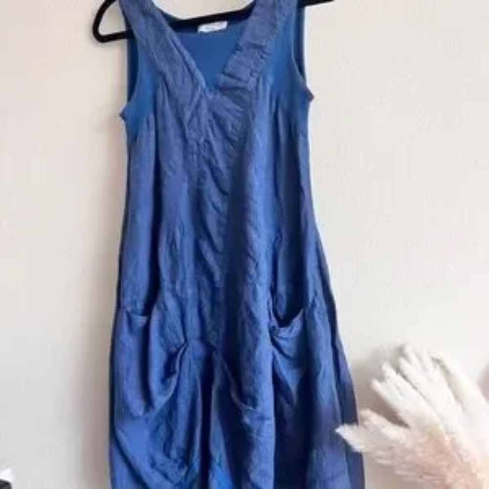 Haris Cotton 100% Linen Dress - Picture 5 of 6
